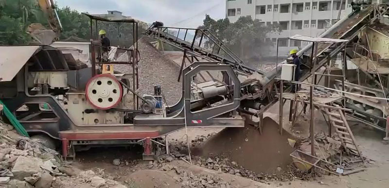 建筑垃圾尊龙凯时再生骨料现场